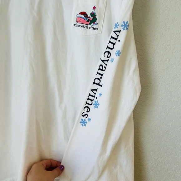Vineyard Vines White Long Sleeve Shirt - Picture 3 of 4